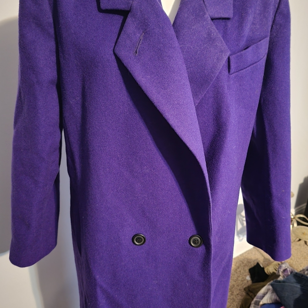 Vintage Women's Adolfo Classics Overcoat 100%Wool...size Large